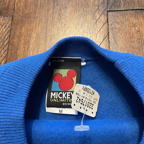 Vtg Mickey Unlimited Sweatshirt Mens Medium Crewneck Disney Pullover 90s - Picture 5 of 8